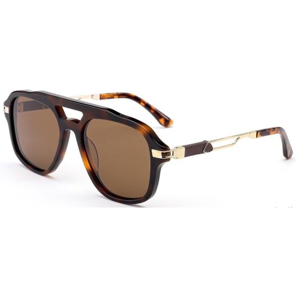 Trendy Oval Polarized Men's Sunglasses UV 400 Protection MB1395